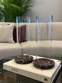 Yuvarlak Bordo Mumluk-AO Design Studio-NowShopFun