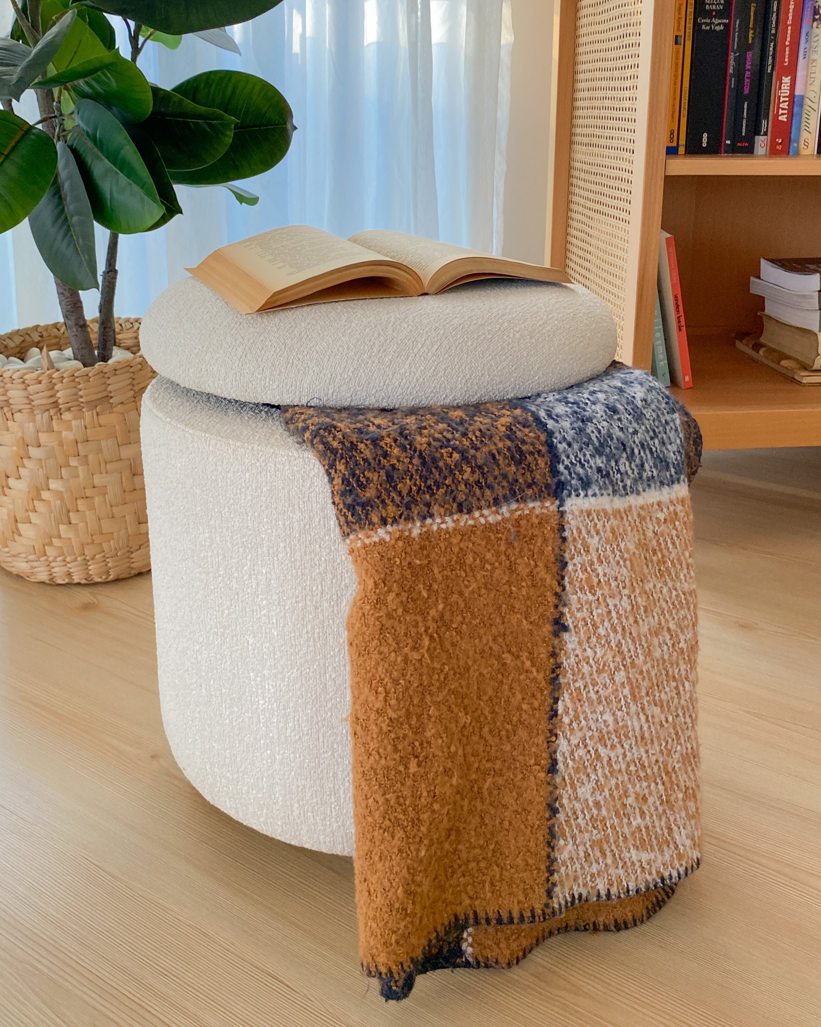 Yuvarlak Sandıklı Puf-Puf-Semya Home-NowShopFun