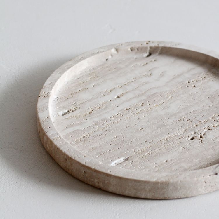 Yuvarlak Tepsi-Tepsi-Bej Marble & Design-15 cm Ø-Elazığ Vişne-NowShopFun