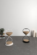 Zaman Masif Meşe Metal Detaylı Yan Sehpa-Yan Sehpa-Muuf-Siyah-NowShopFun
