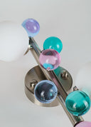 Bubble Lamp Soft Fırçalanmış Mat Gold Metal Opak Aplik