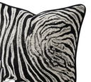 Zebra Desenli Şönil Dokulu Kadife Kırlent-Yastık & Kırlent-Cipretti-NowShopFun