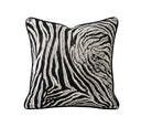 Zebra Desenli Şönil Dokulu Kadife Kırlent-Yastık & Kırlent-Cipretti-NowShopFun