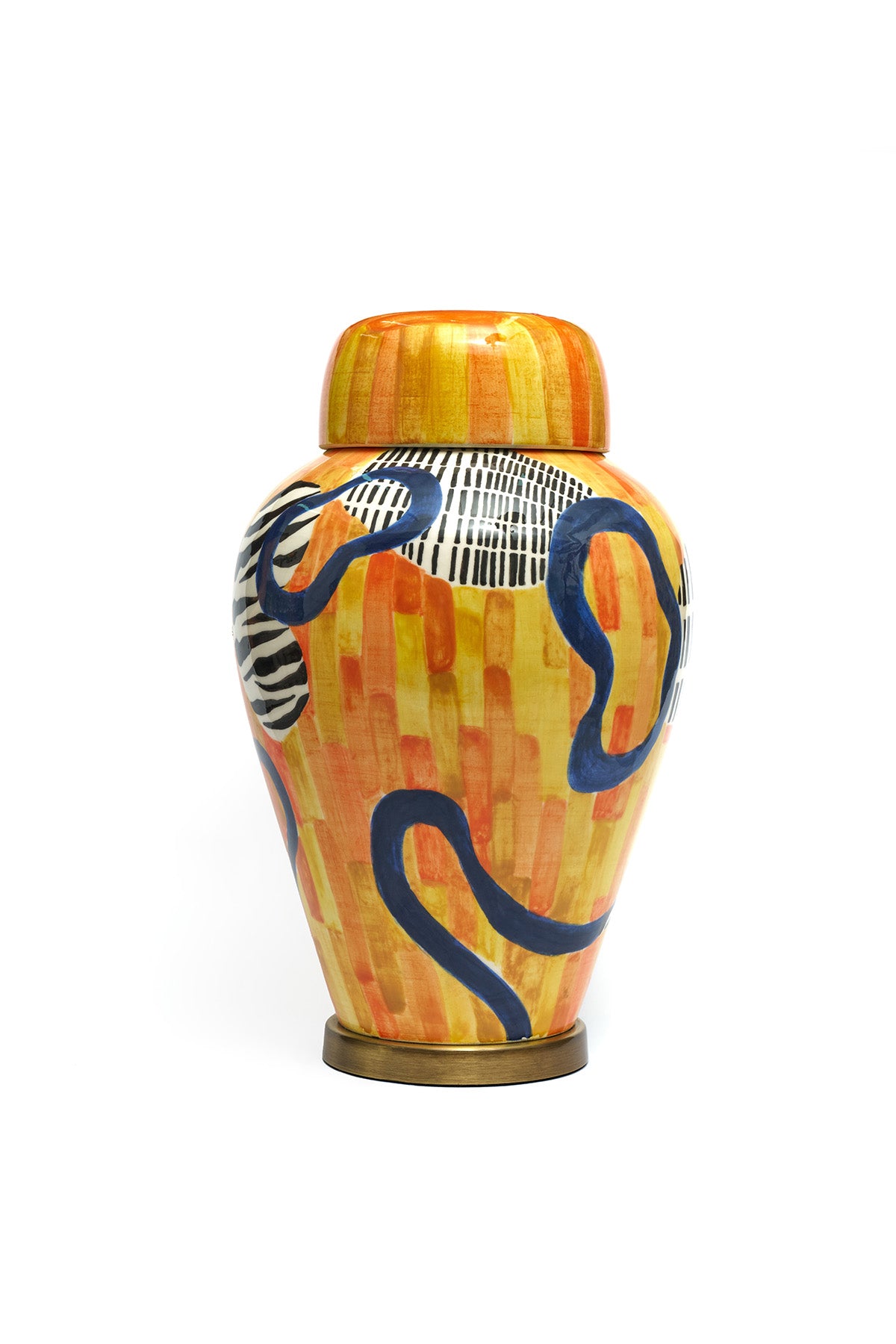 Zebra Desenli Vazo
