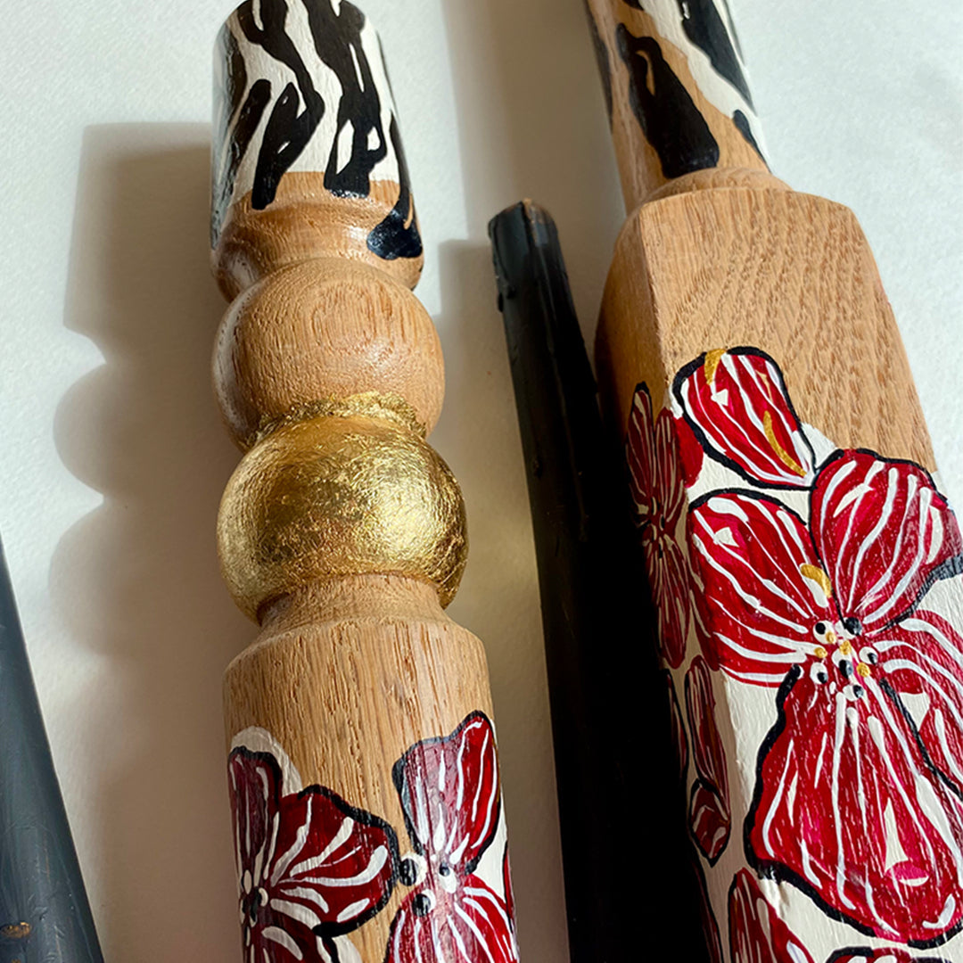 Zebra İkili Şamdan Set