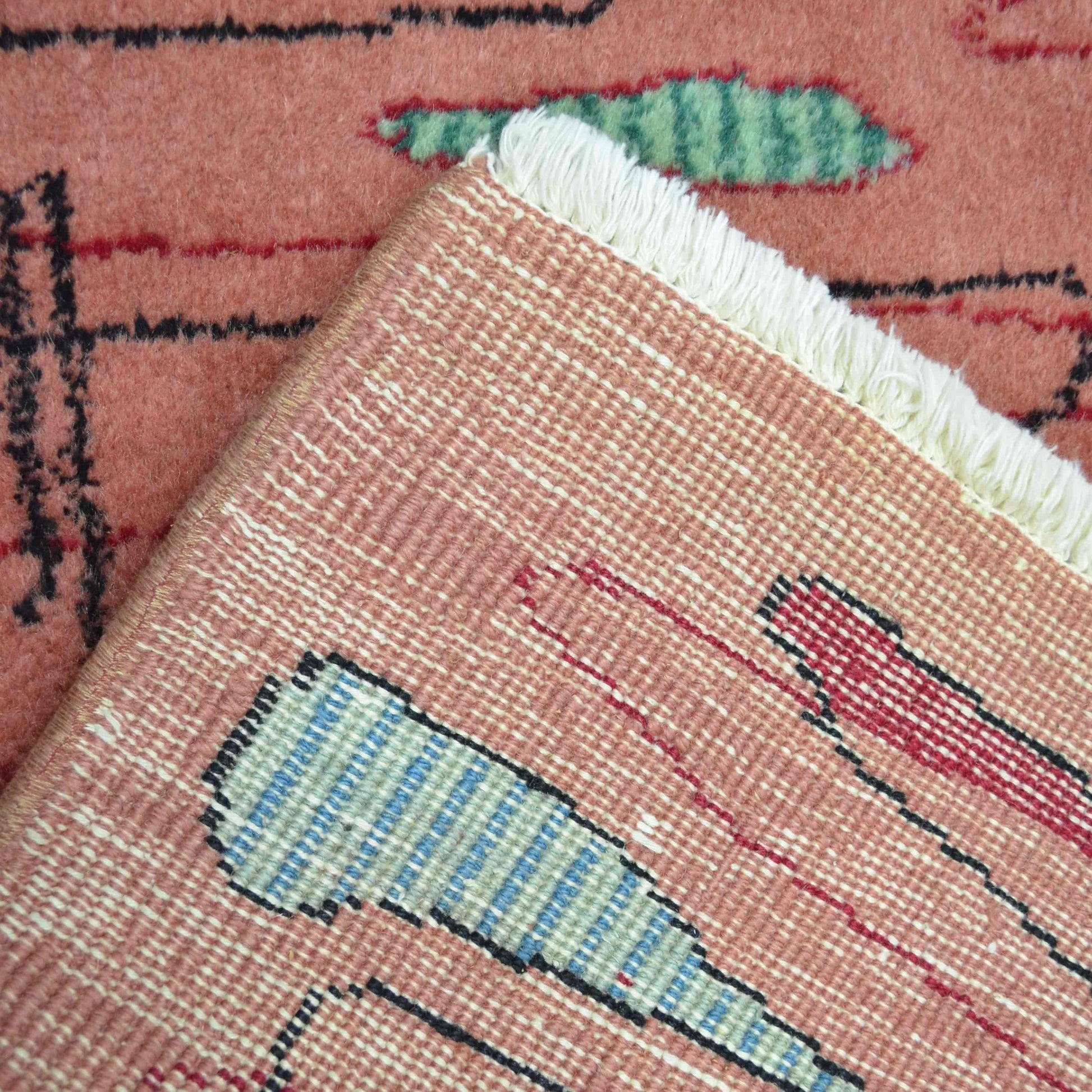 Zeki Müren Tasarımı Pembe Renk Retro Isparta Halısı 123x211 cm-Kilim & Halı-KilimCo-NowShopFun