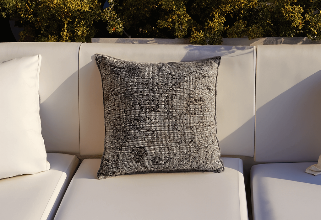 Zeugma Gri Şal Desen Kırlent