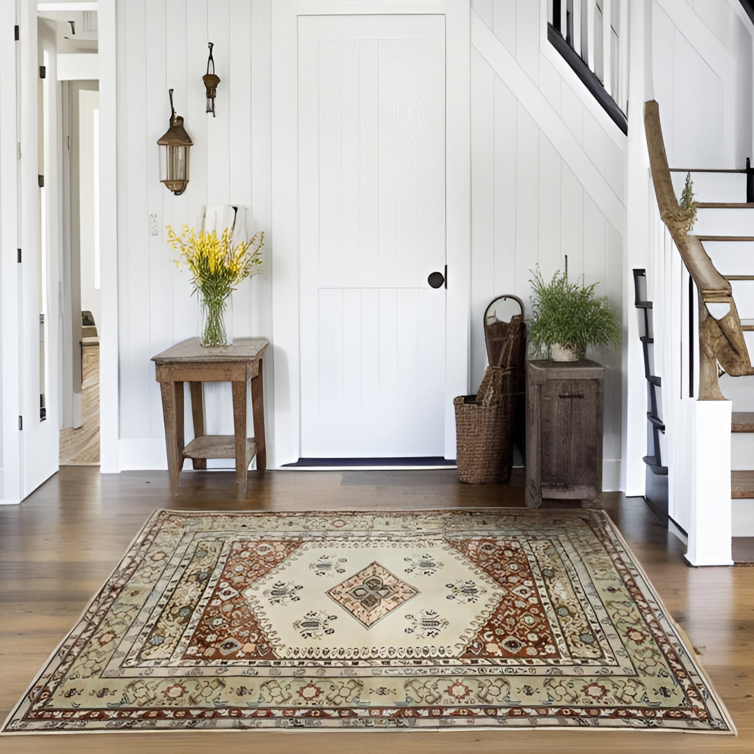 Zhupar Etnik Desenli El Dokuma Milas Halısı 168x226 cm