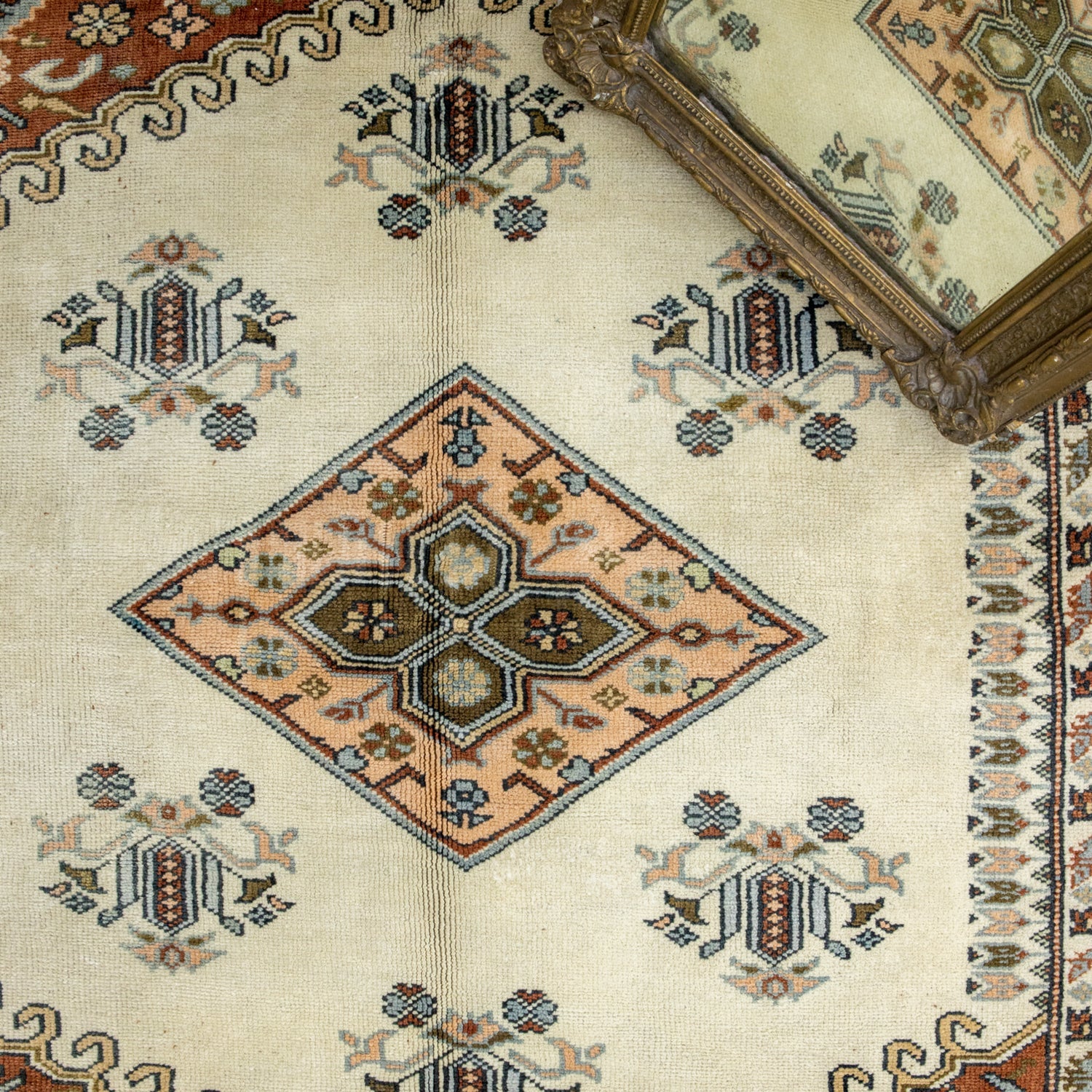 Zhupar Etnik Desenli El Dokuma Milas Halısı 168x226 cm