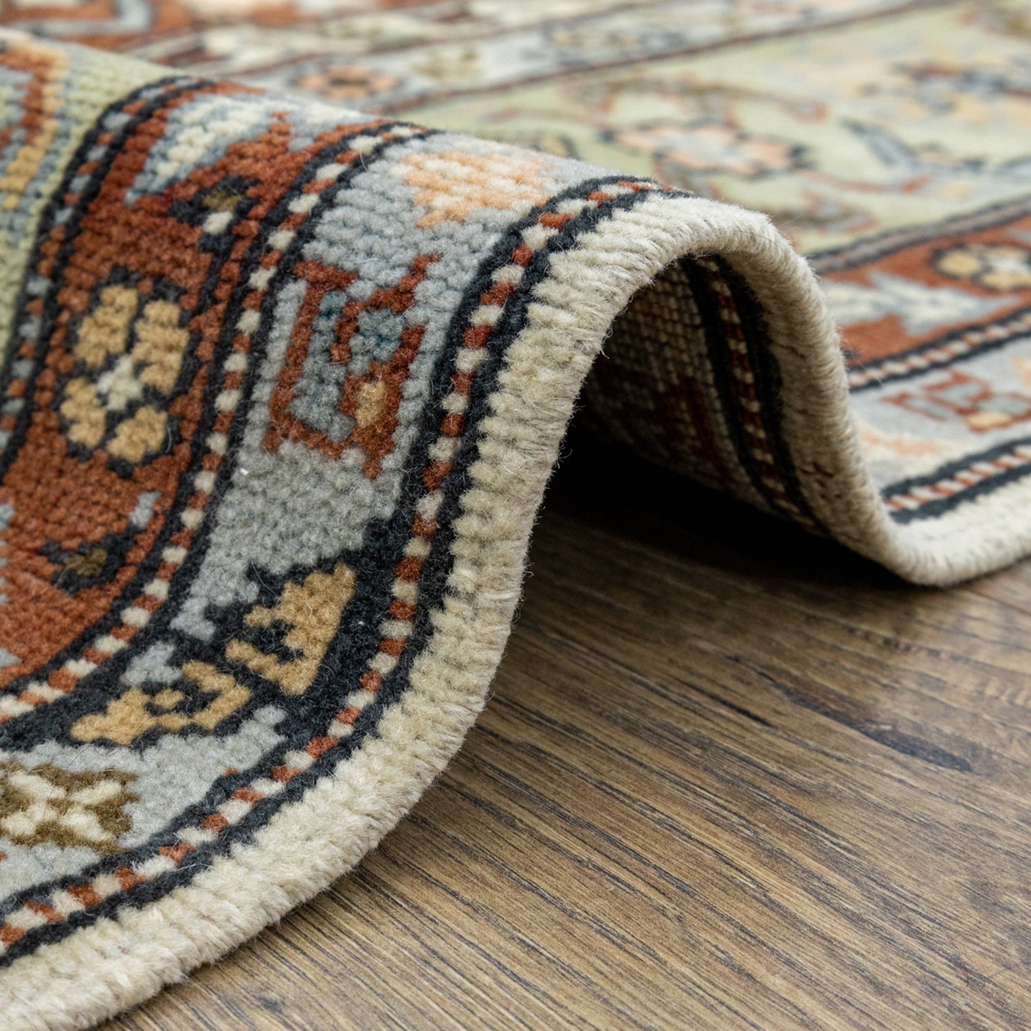 Zhupar Etnik Desenli El Dokuma Milas Halısı 168x226 cm