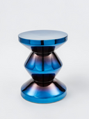 Zig Zag Side Table Metal Yan Sehpa
