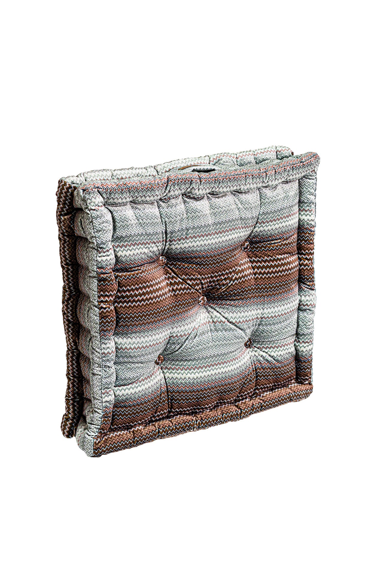 Zigzag Bisküvi Minder - Kahve