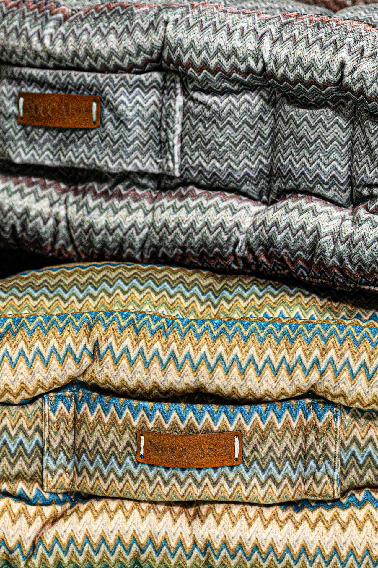 Zigzag Bisküvi Minder - Kahve