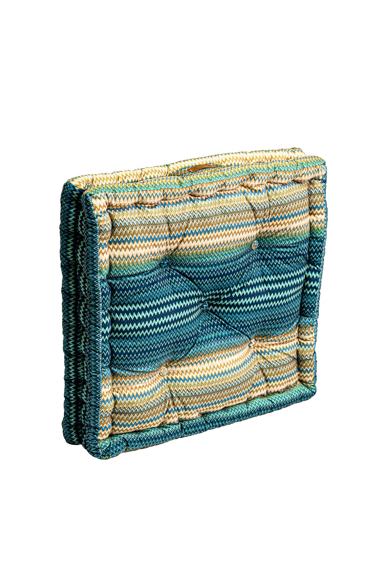 Zigzag Bisküvi Minder - Mavi