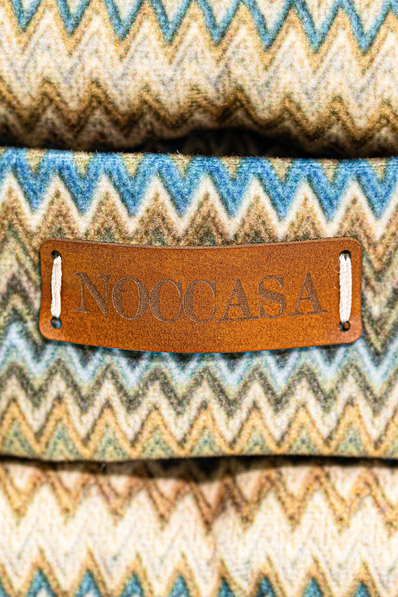 Zigzag Bisküvi Minder - Mavi