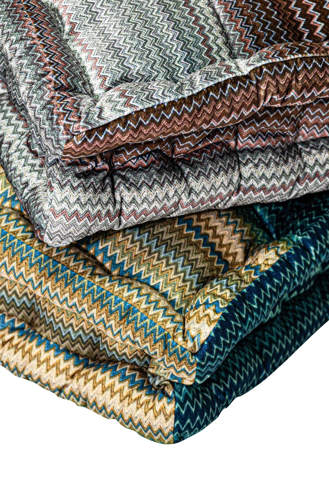 Zigzag Bisküvi Minder - Mavi