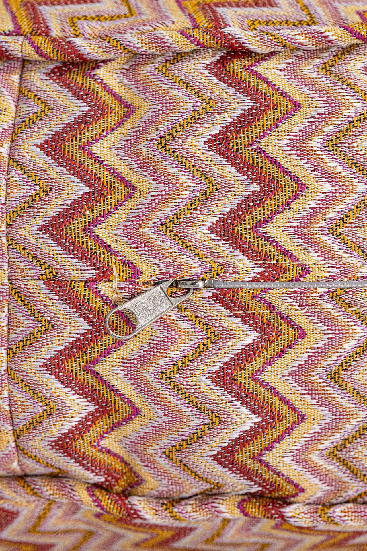 Zigzag Desen Yuvarlak Minder