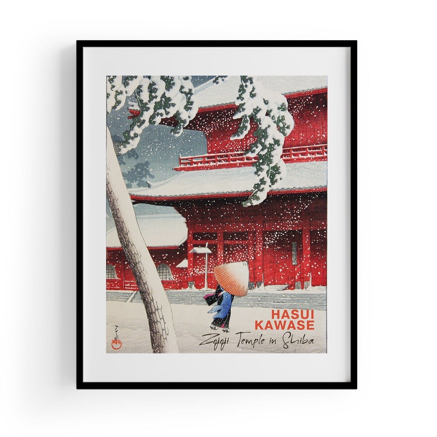 Zojoji Temple In Shiba Hasui Kawase Baskı