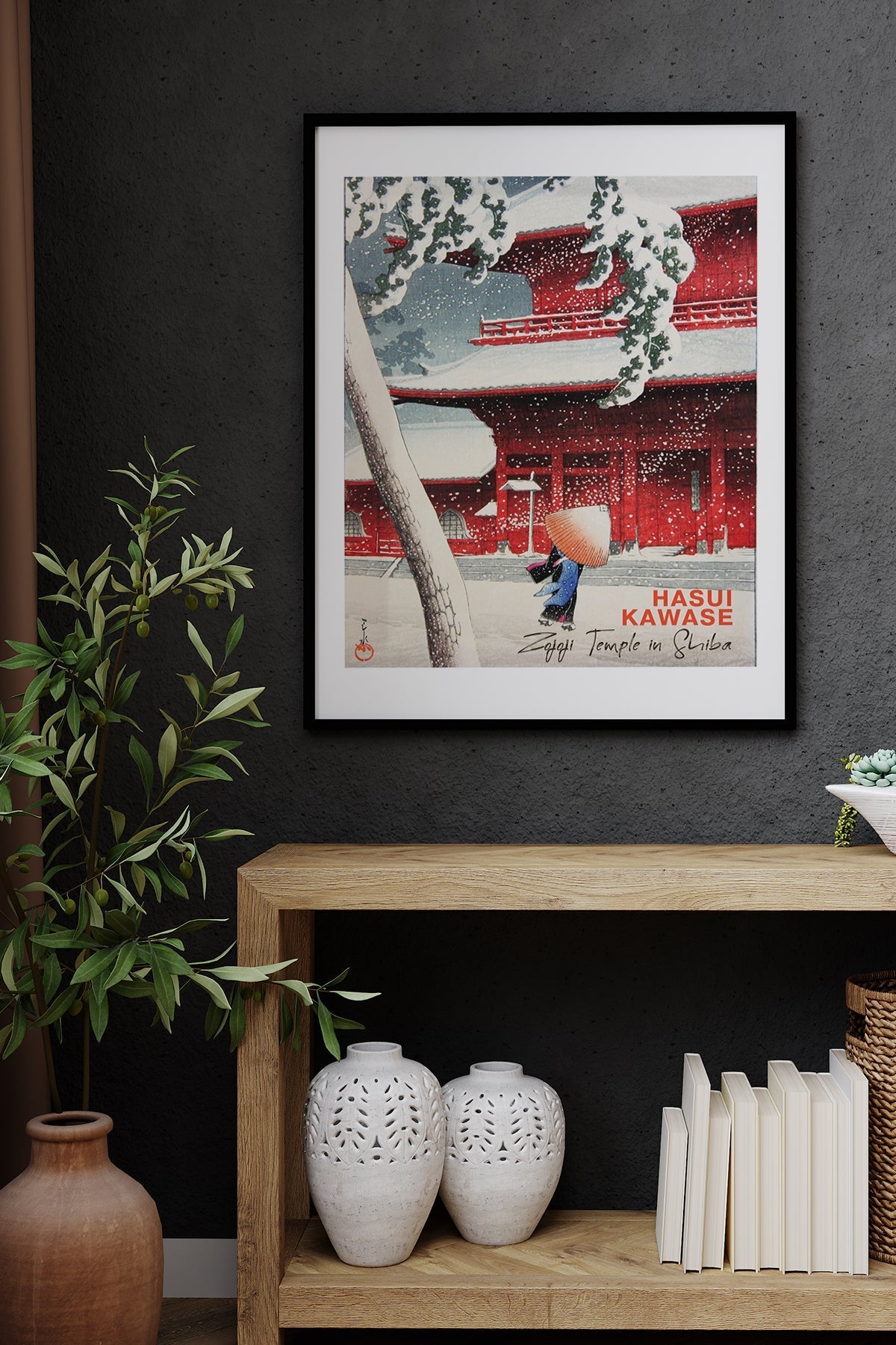 Zojoji Temple In Shiba Hasui Kawase Baskı