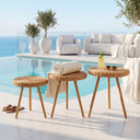 Premium Rattan 3'lü Sehpa Seti