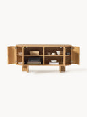 Zumi Ahşap Dressoir Yuvarlak Köşeli Modern Büfe 160 cm