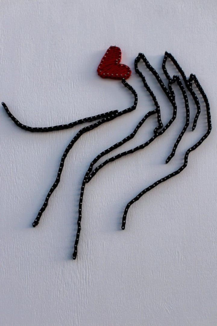 1çivi - String Art & Line Art Tablo - Kiss - Tablo