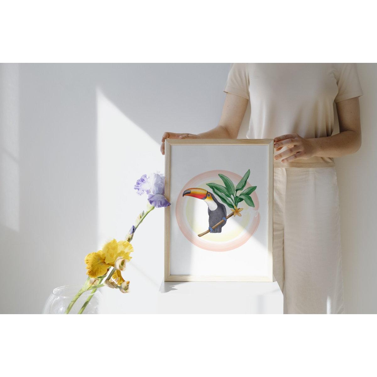 Animal Tukan Çerçeveli Tablo