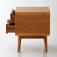 Ark Komodin-Komodin-NOW FURNITURE-İki Çekmece-Meşe-NowShopFun