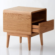 Ark Komodin-Komodin-NOW FURNITURE-İki Çekmece-Meşe-NowShopFun
