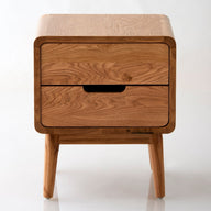Ark Komodin-Komodin-NOW FURNITURE-İki Çekmece-Meşe-NowShopFun