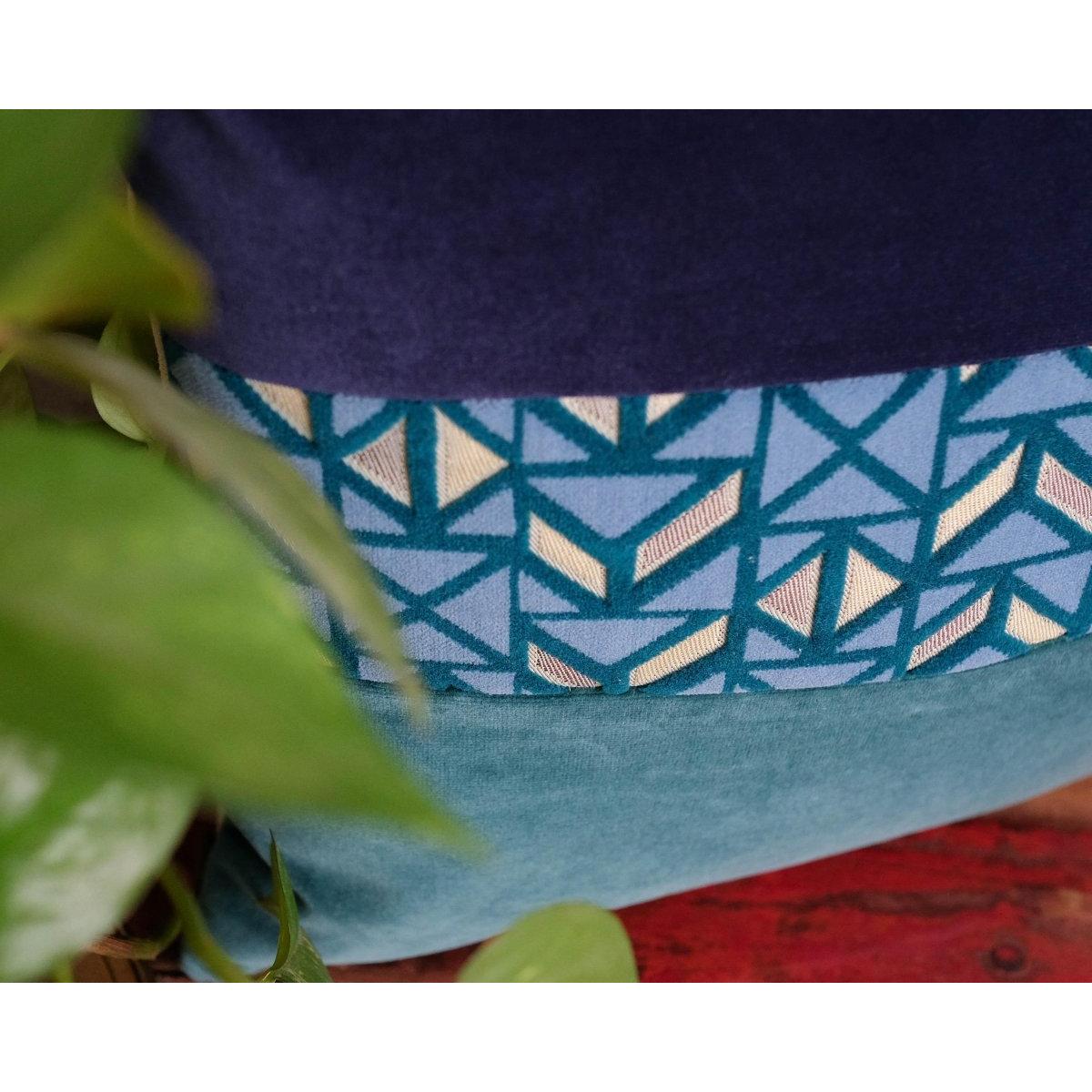 Art Deco Mavi Özel Tasarım Unique Yastık Kılıfı