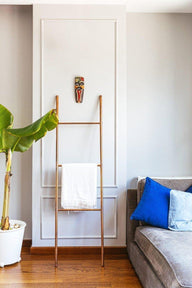 Cliff Bakır Dekoratif Merdiven-Askılık-CC Copper Design-Doğal-NowShopFun