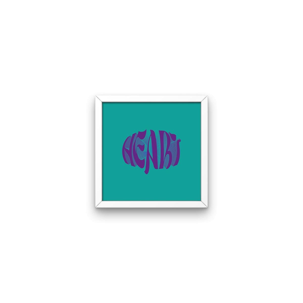 Colorful Word Beyaz Çerçeveli Tablo