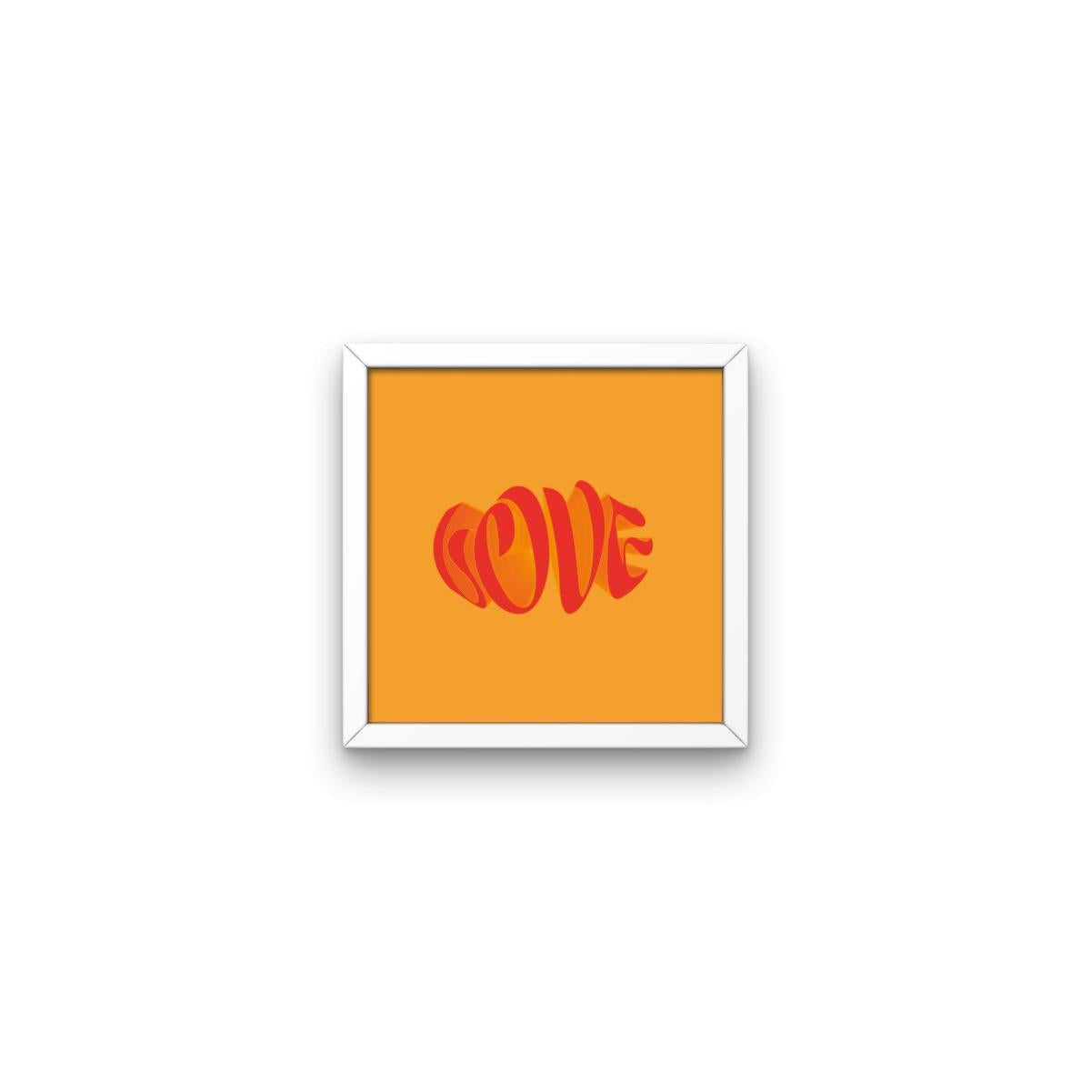 Colorful Word Beyaz Çerçeveli Tablo