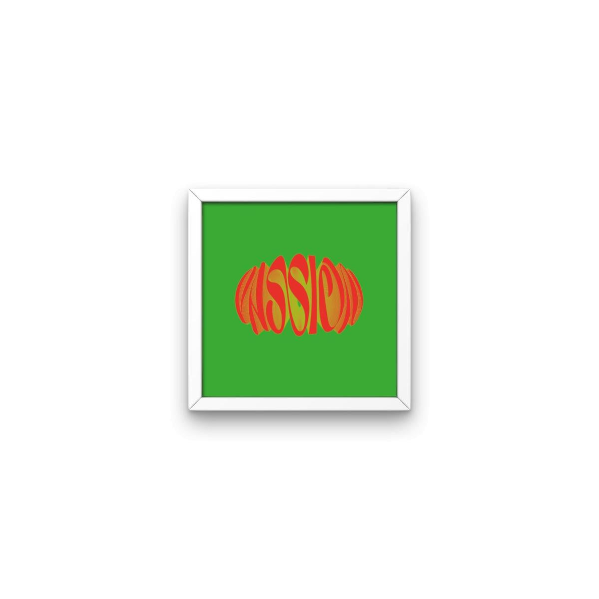 Colorful Word Beyaz Çerçeveli Tablo