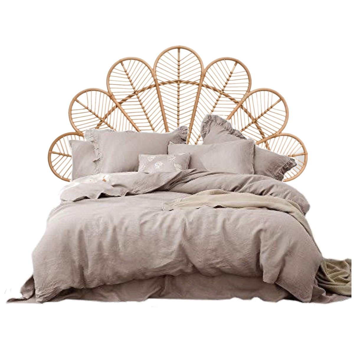 Daisy Rattan Yatak Başı