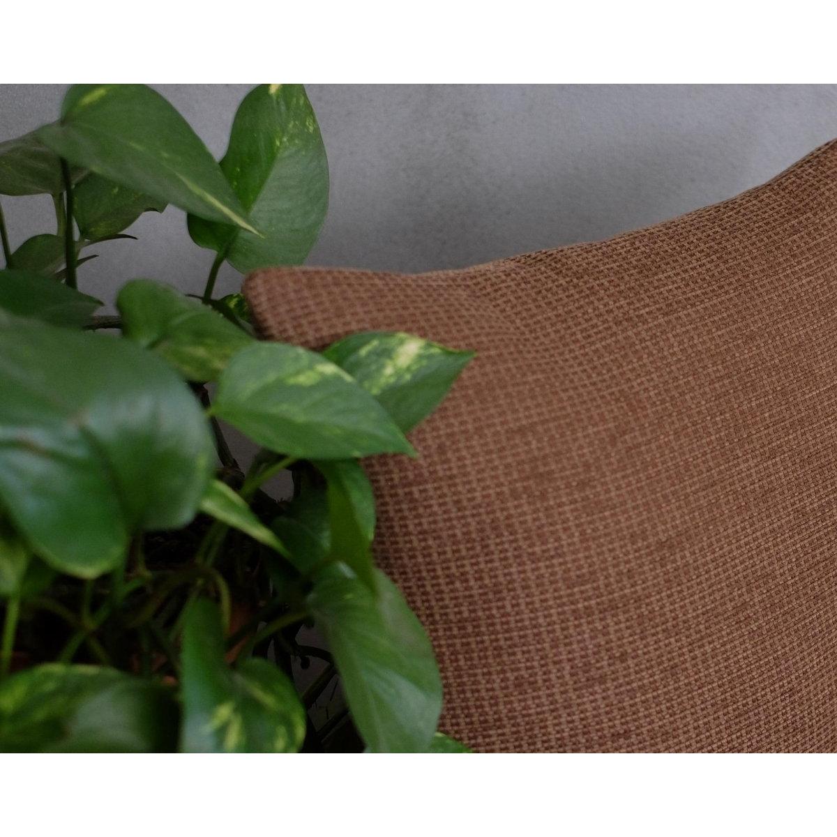 Dokulu Çikolata Kahvesi Kadife Kırlent Kılıfı