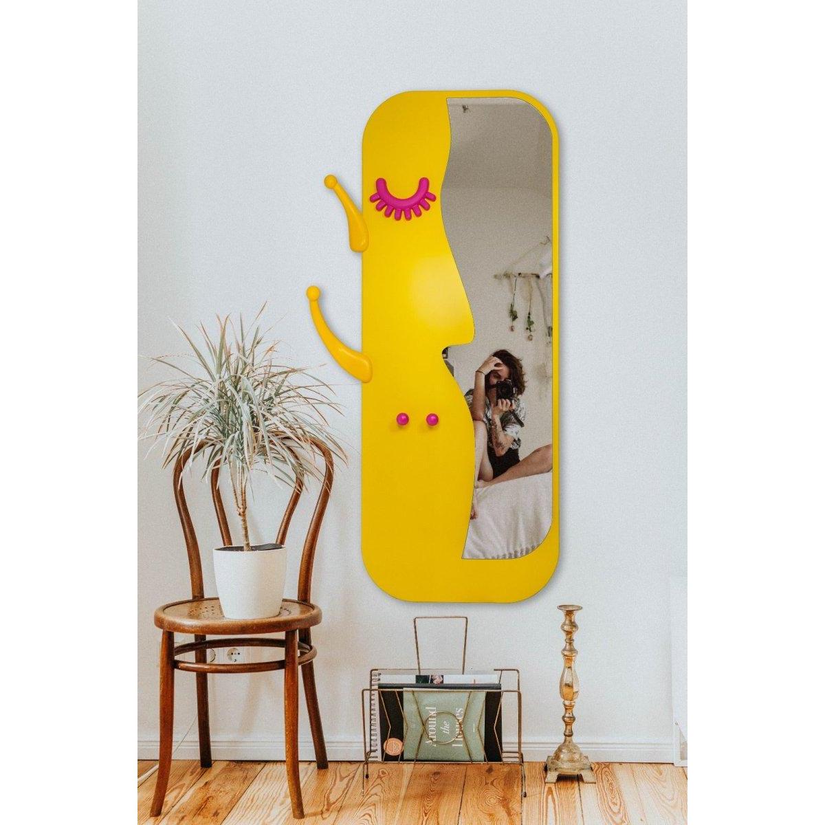 Face to Face M Sarı Ayna ve Askılık