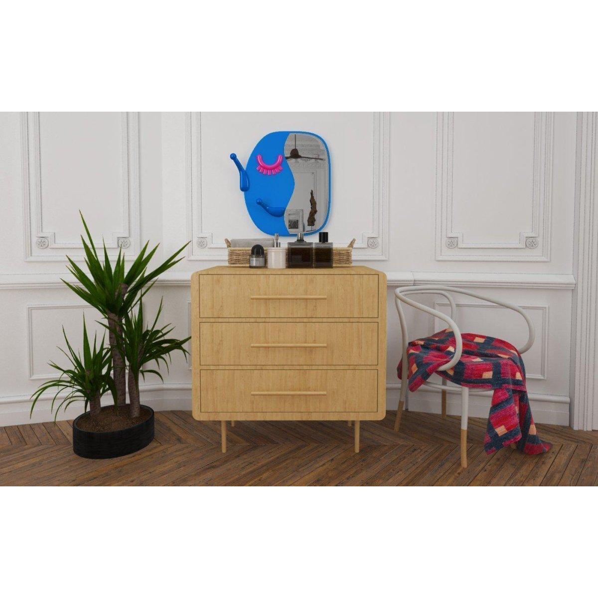 Face to Face S Mavi Ayna ve Askılık