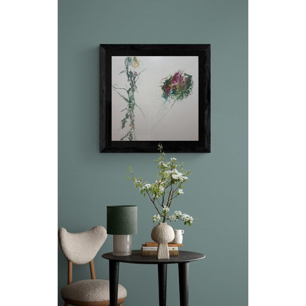 Flying I -Akrilik Boyama 40x40 cm Kare Soyut Kanvas Tablo