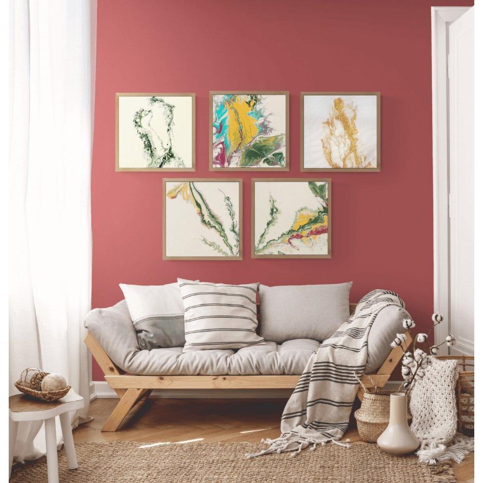 Flying I -Akrilik Boyama 40x40 cm Kare Soyut Kanvas Tablo