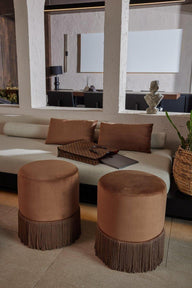 Fringy Puf-Puf-BEE INTERIORS-NowShopFun