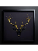 Golden Antlers - Black/Gold Tablo