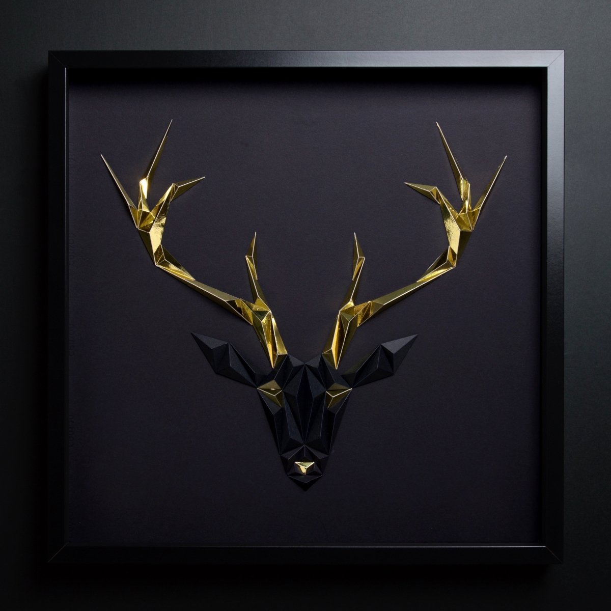 Golden Antlers - Black/Gold Tablo