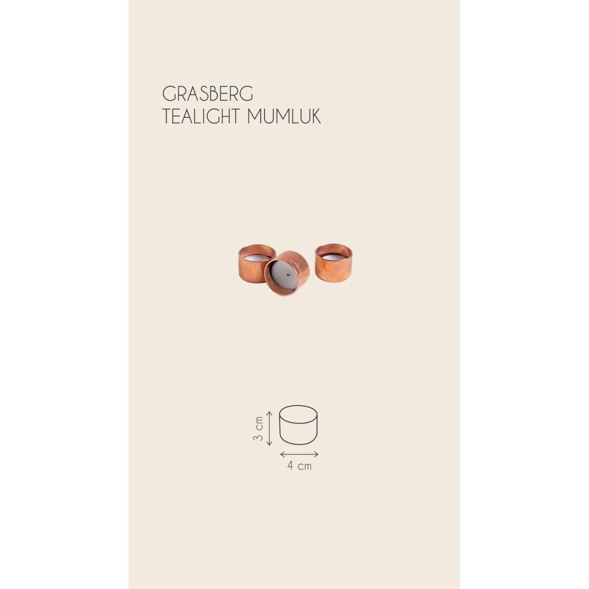 Grasberg Bakır Tealight Mumluk