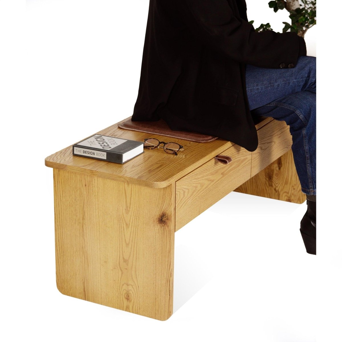 Ananas Hol Bank Çekmeceli Masif Meşe