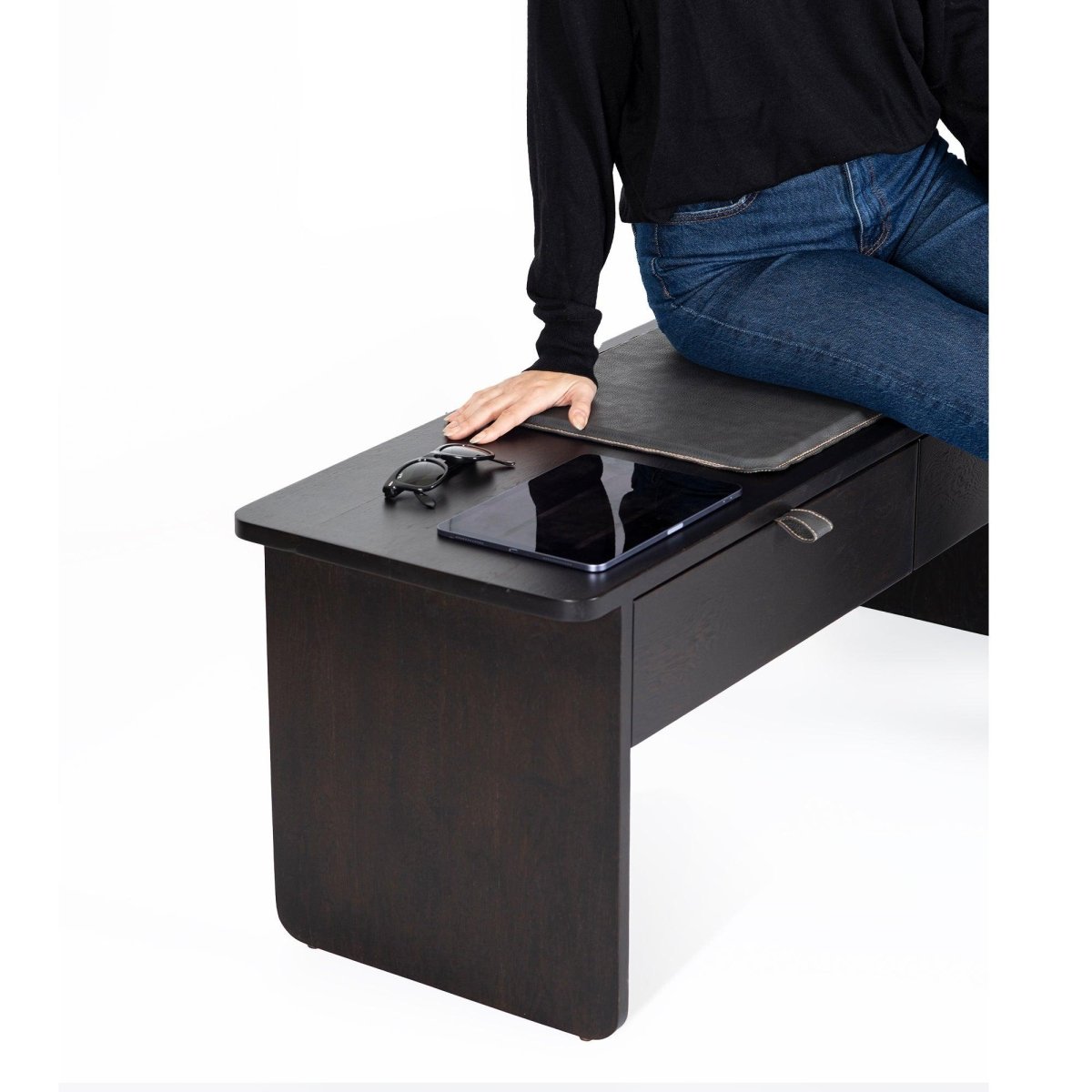 Ananas Hol Bank Çekmeceli Masif Meşe