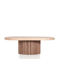 Masif Ahşap Oval Orta Sehpa – DOCIA Serisi-Orta Sehpa-ANANAS DESIGN + CRAFTS-Raw-NowShopFun