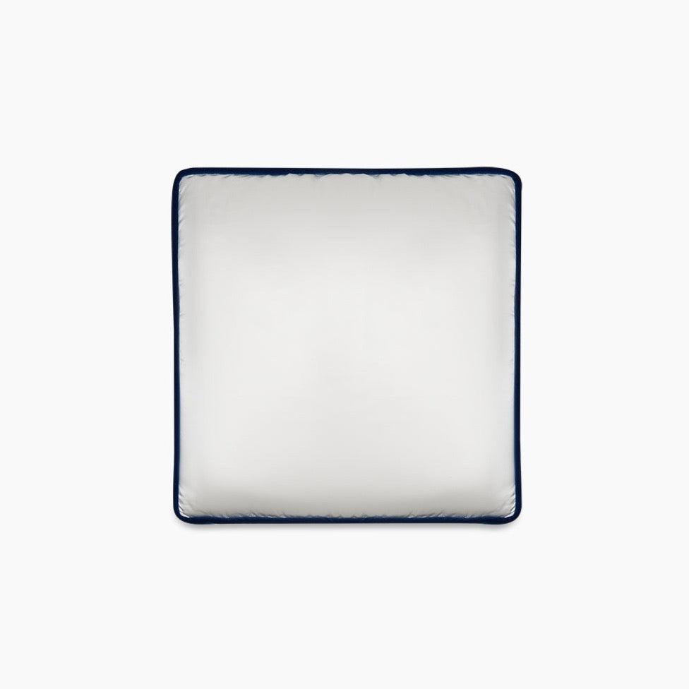 Mavi Kelebek İpek Üzerine El Boyaması Kırlent