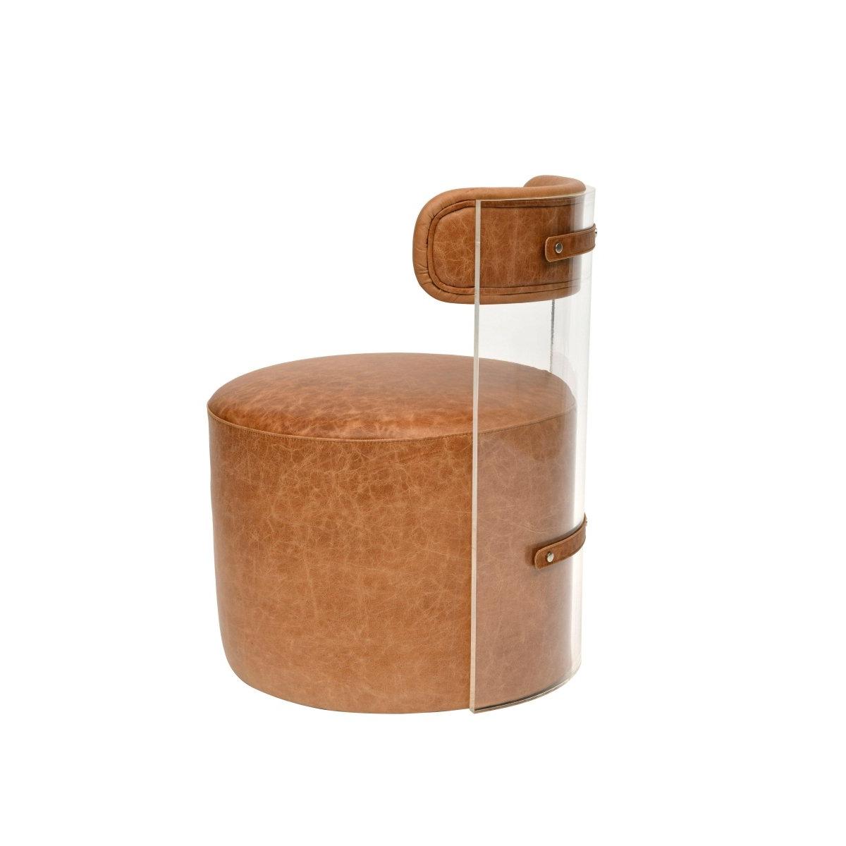 MOON SANDALYE TEKERLEKLİ - PLEKSİ ARKALI